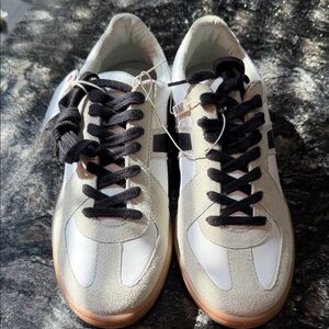 Zara Kids Beige and White Sneakers